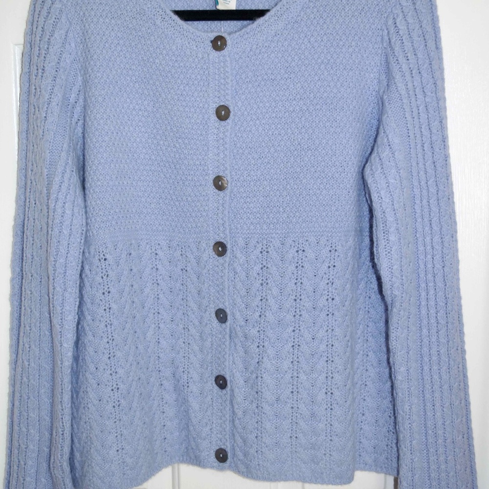Sundance Light Blue Cardigan Sweater